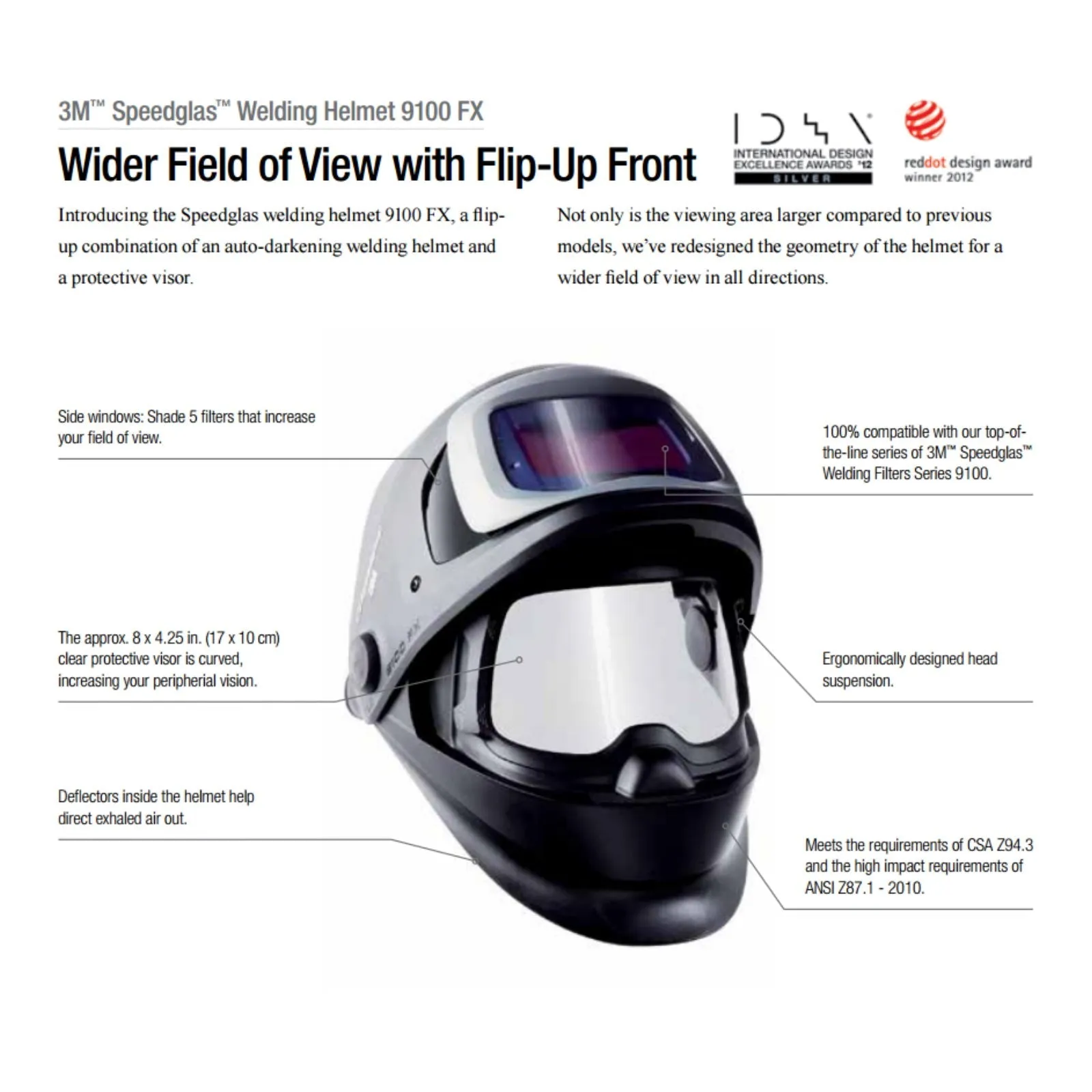 3M Speedglas 9100 FX Welding Helmet with Side Windows (06-0600-30SW)