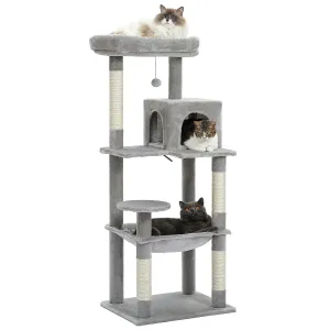 5-Level Cat Tree Tower with Hammock and Perch