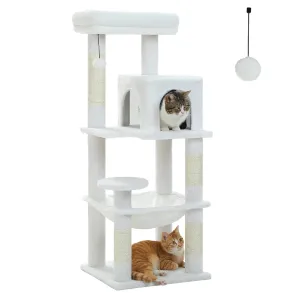 5-Level Indoor Cat Tree with Metal Frame and Top Perch