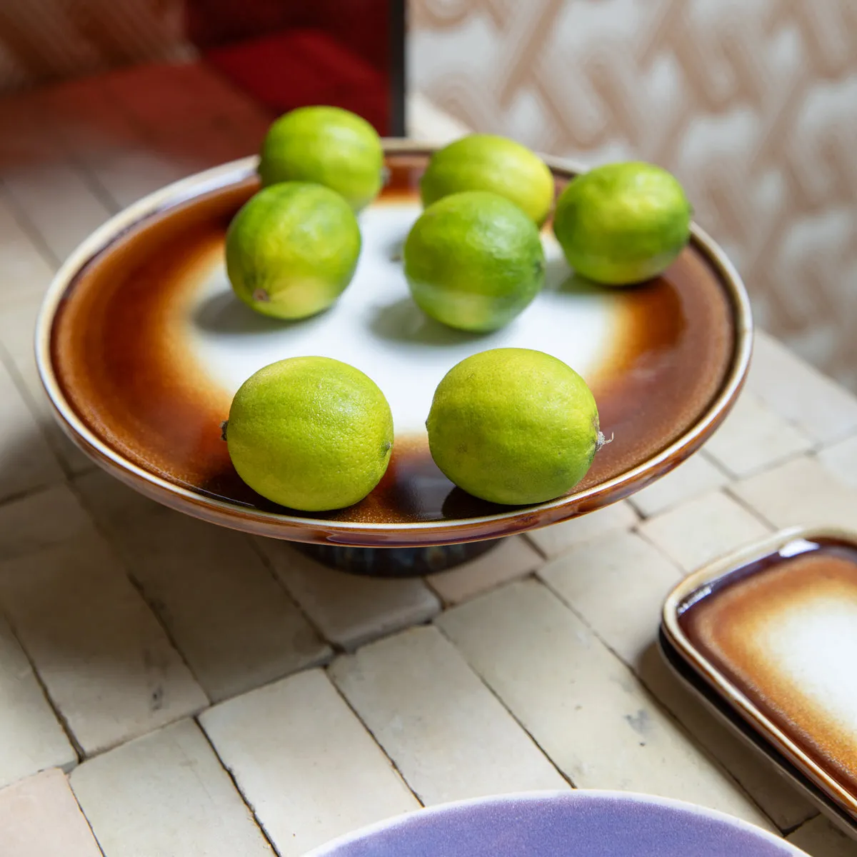 70s Ceramics Cake Stand Plateau M Orbit