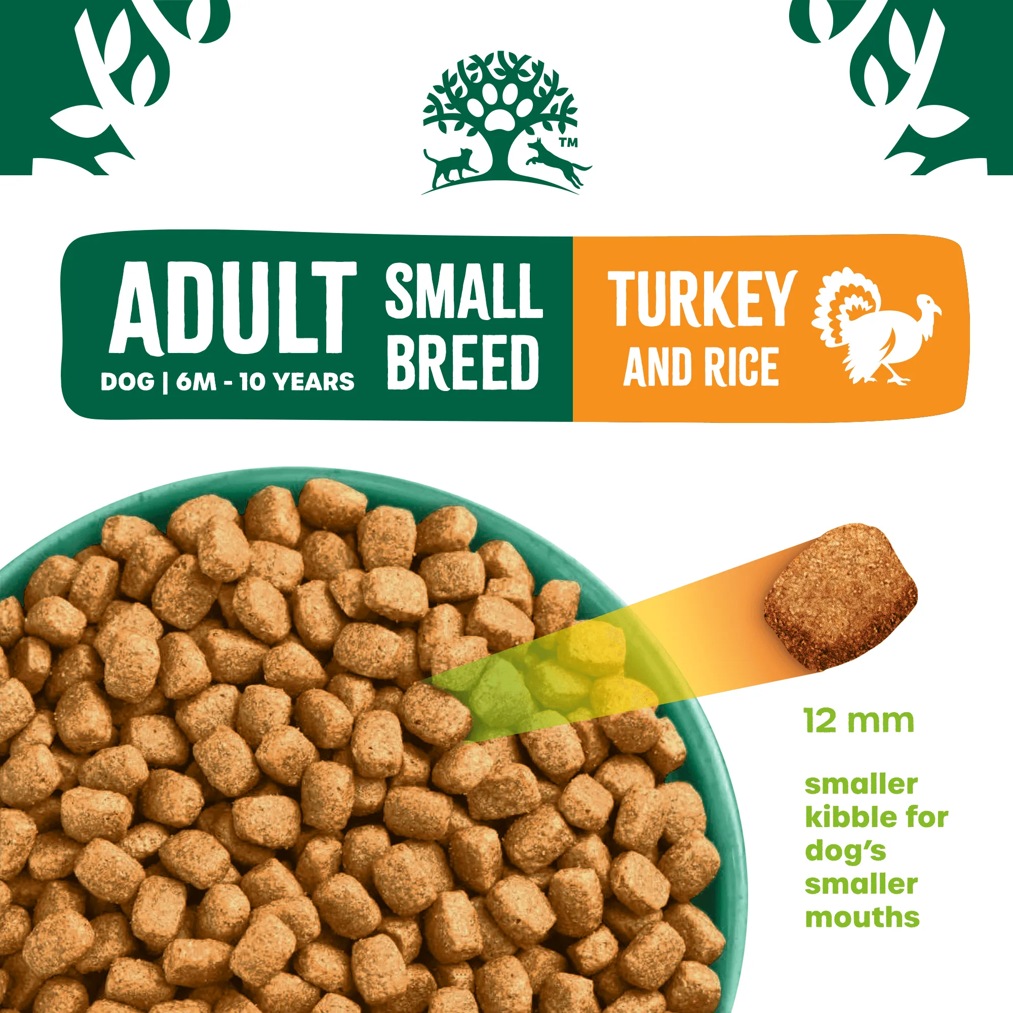 Adult Turkey & Rice Small Breed Dry Dog Food