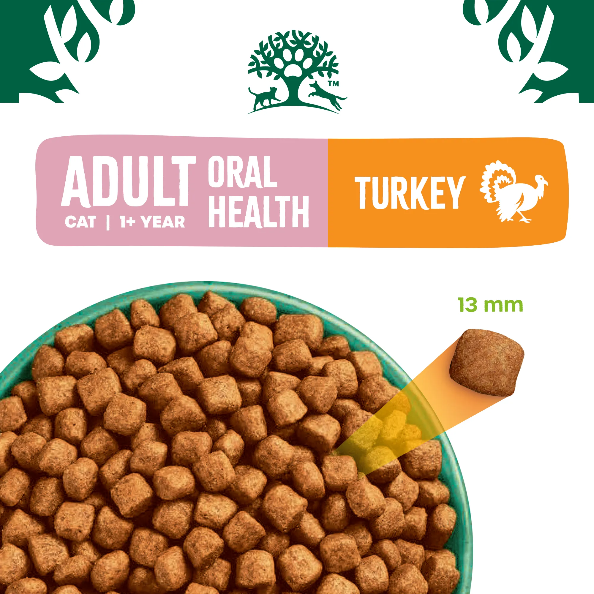 Adult Turkey Oral Health Dry Cat Food