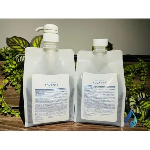 Advante Shampoo with Pump and Cover (900ml) & Shampoo Refill Pack (900ml)