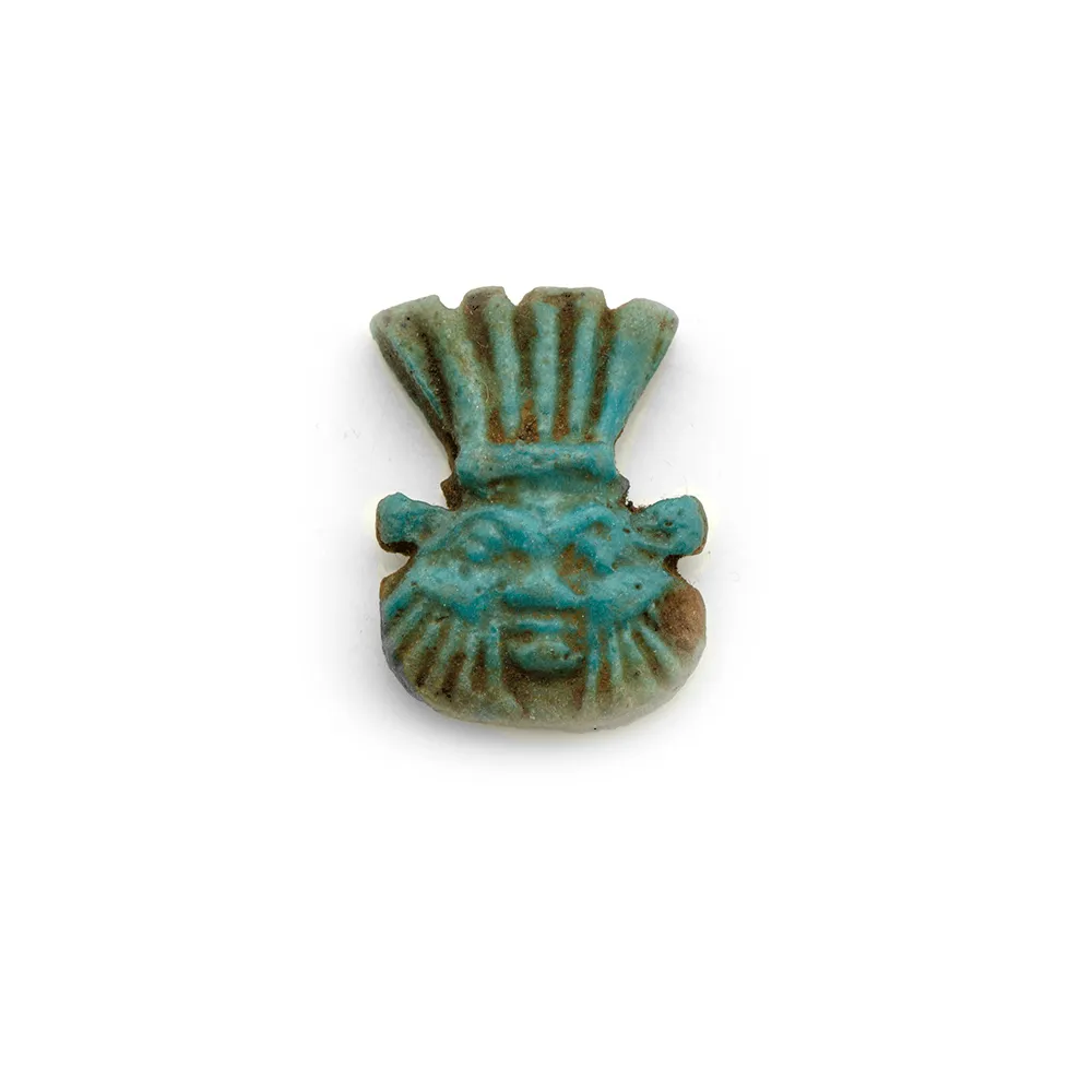 An Egyptian Faience Amulet of the God Bes, Late Period, ca. 700 - 332 BCE