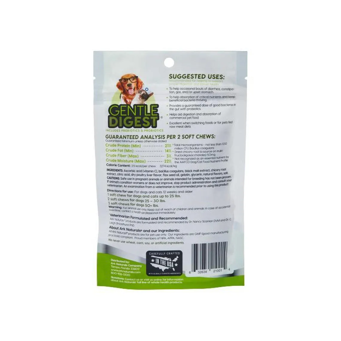 Ark Naturals Gentle Digest Supplements for Dogs & Cats