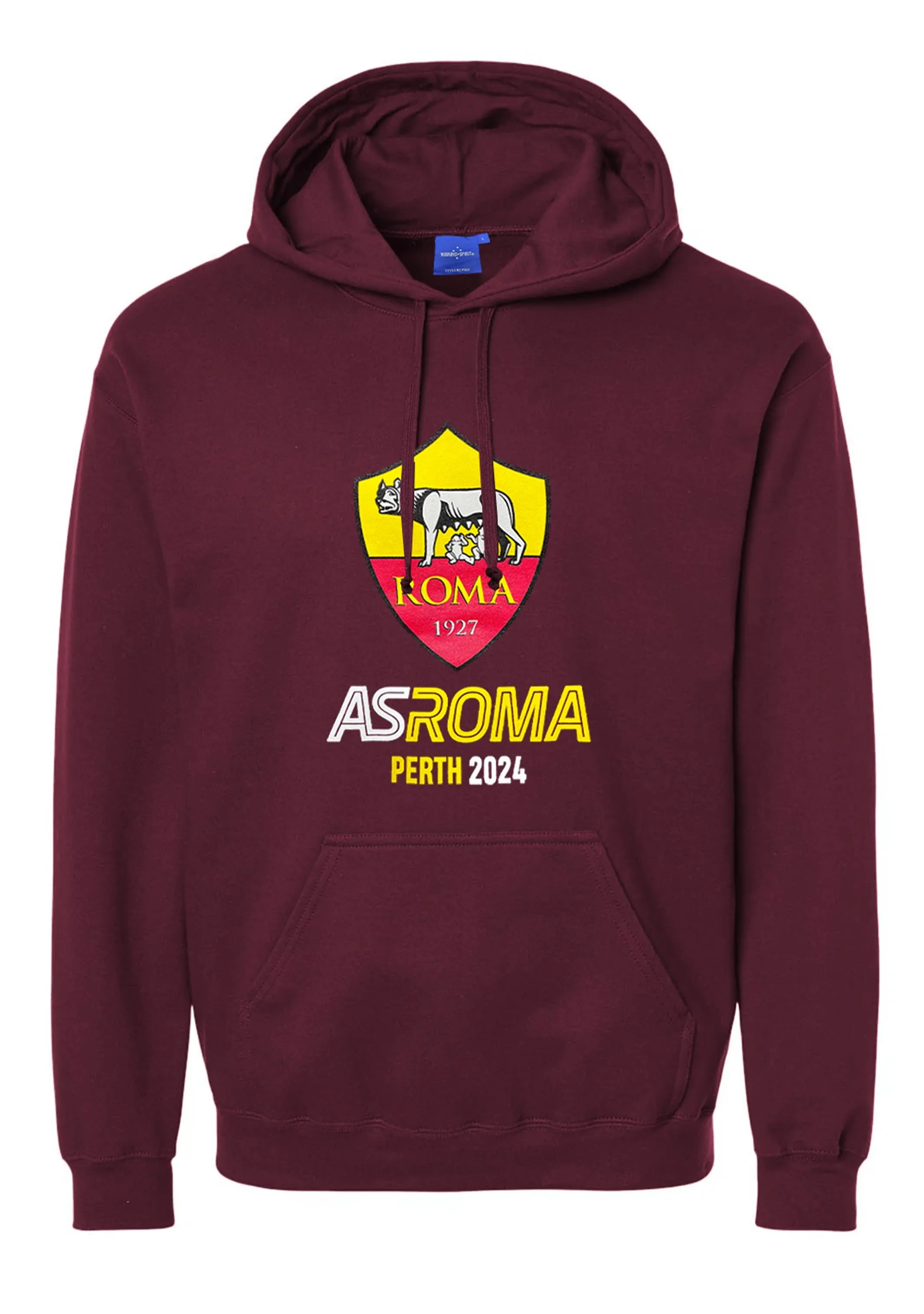 AS Roma Mens Perth Tour Hoodie <br> ASR124AA Maroon