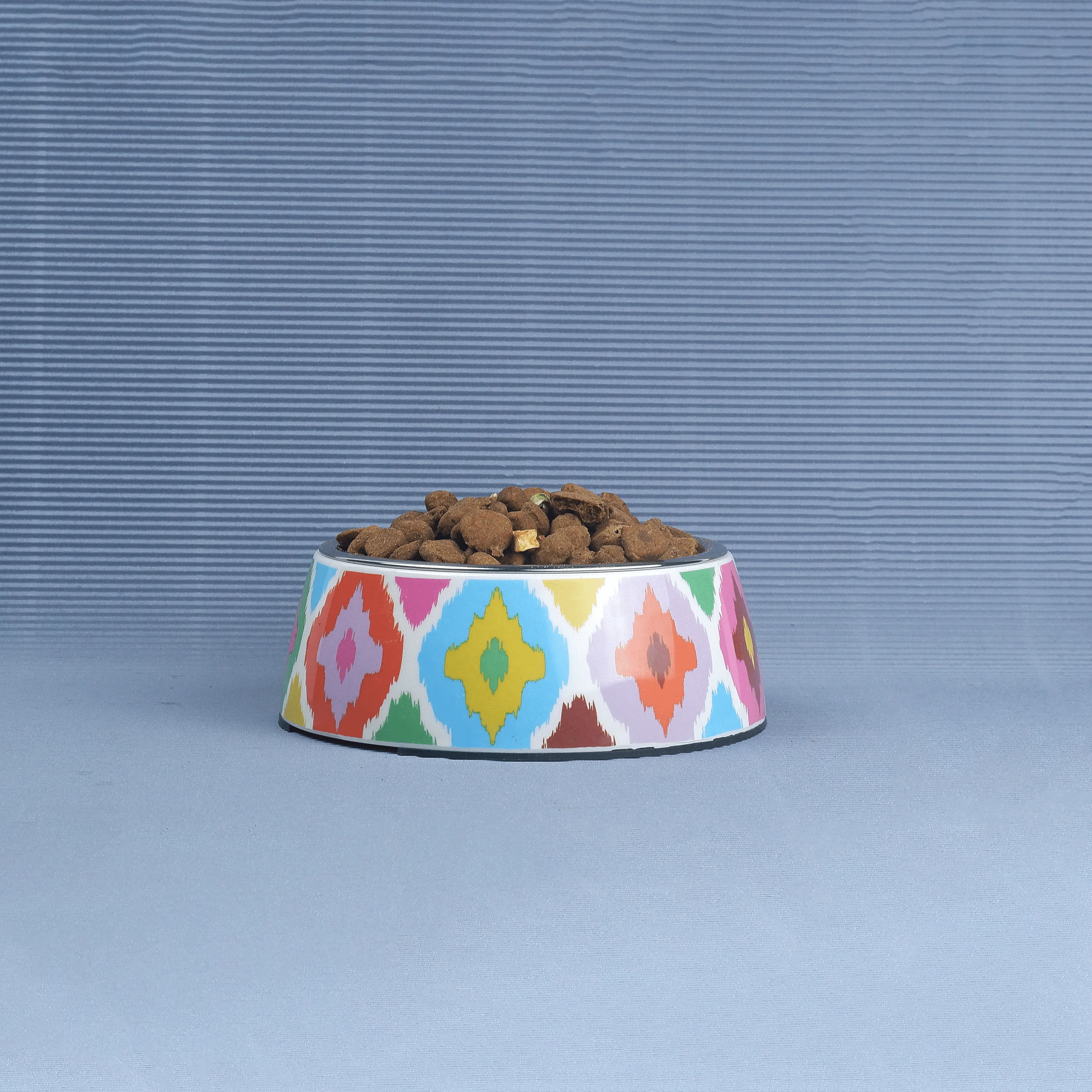 Basil Ikkat Print Melamine Bowl for Dogs and Cats