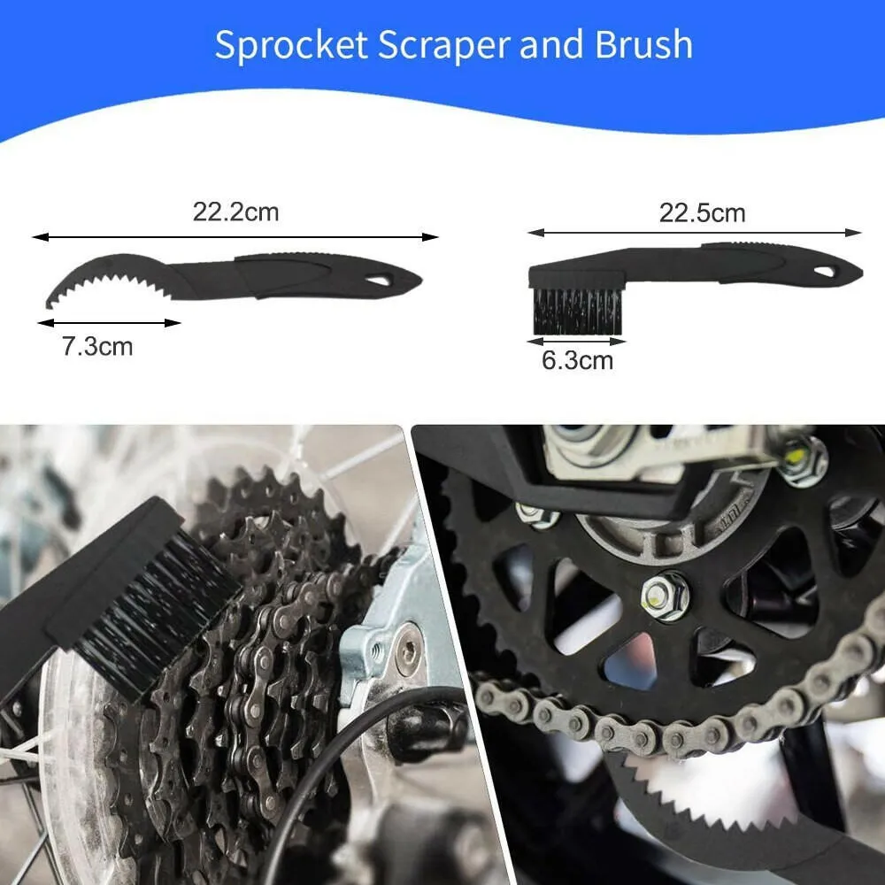 Bicycle Chain Clean Brush Cleaner Bicycle Chains Gear Grunge Brush Cleaner Bike Wash Tool Set Bicycle Repair Tools