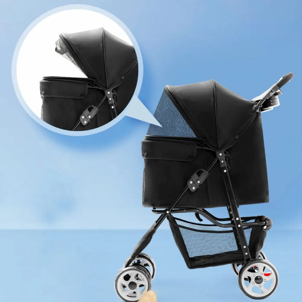 BNDC Pet Stroller 102 For Cats & Dogs (Black)