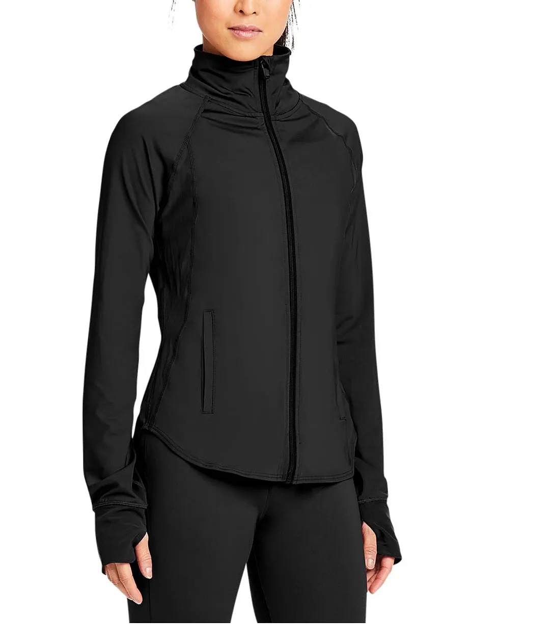 Capezio Women's Renewal Warm Up Jacket, Black, XL