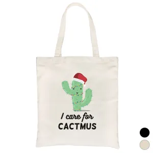 Care For Cactmus Canvas Shoulder Bag