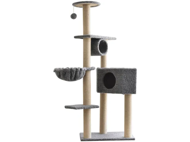 Cat Tree & Scratching Grey 60*40*140