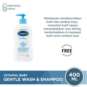 Cetaphil Baby Gentle Wash & Shampoo 400 mL - Sabun & Shampoo Perawatan Kulit Bayi