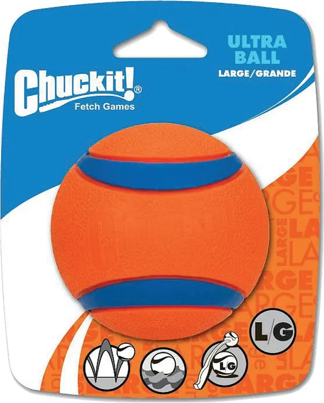 Chuckit! 17030 Dog Toy, L, Rubber, Blue/Orange :EA: QUANTITY: 1