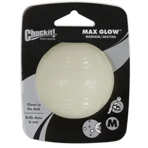 CHUCKIT - Max Glow Ball Dog Toy Medium - 2.5" Diameter