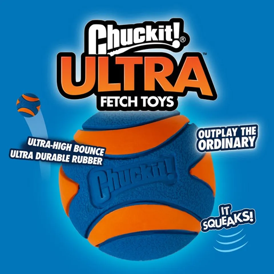 Chuckit! Ultra Squeaker Ball Med (2Pk)