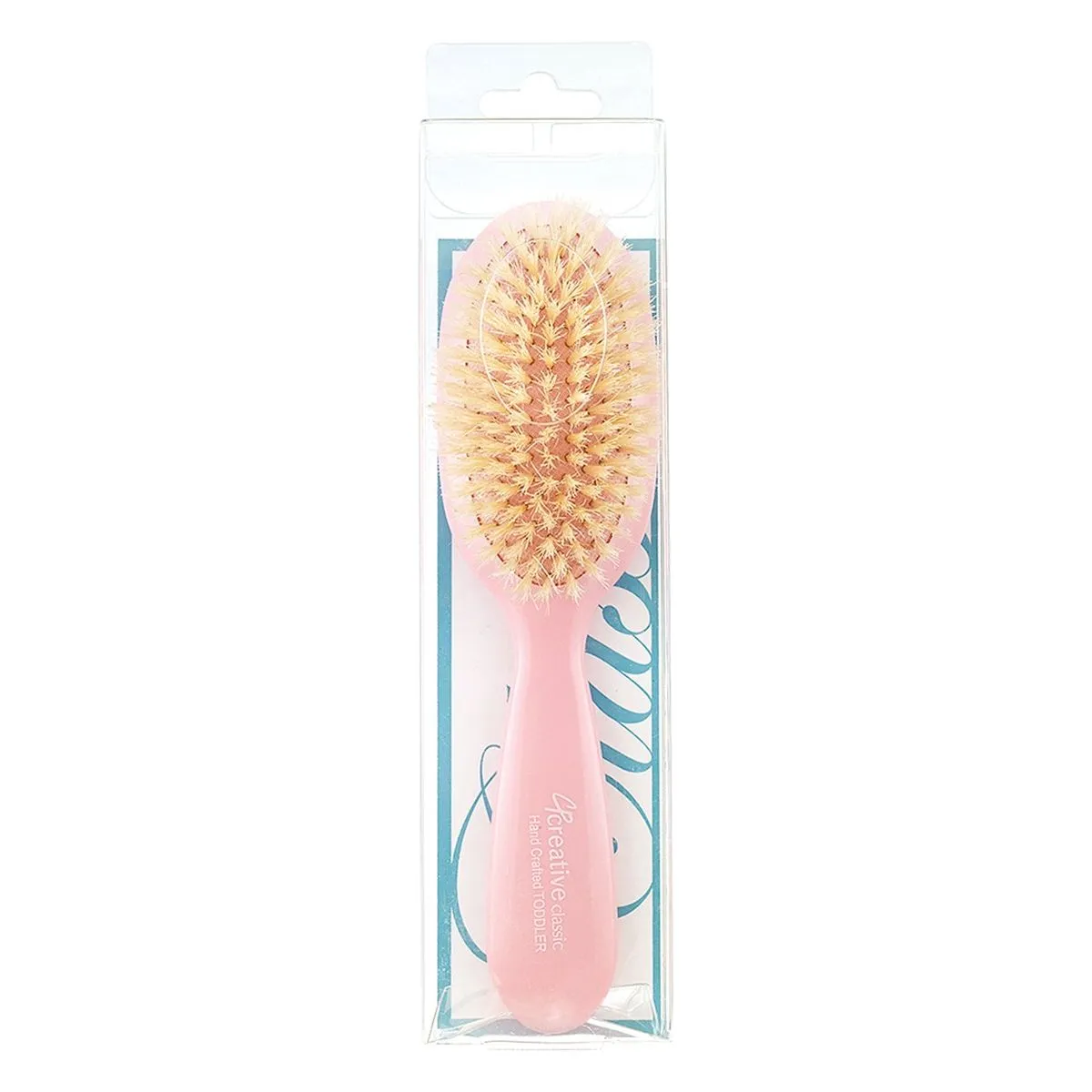 Classic Toddler and Baby Hair Brush-Colors-Blue-Pink-Silver