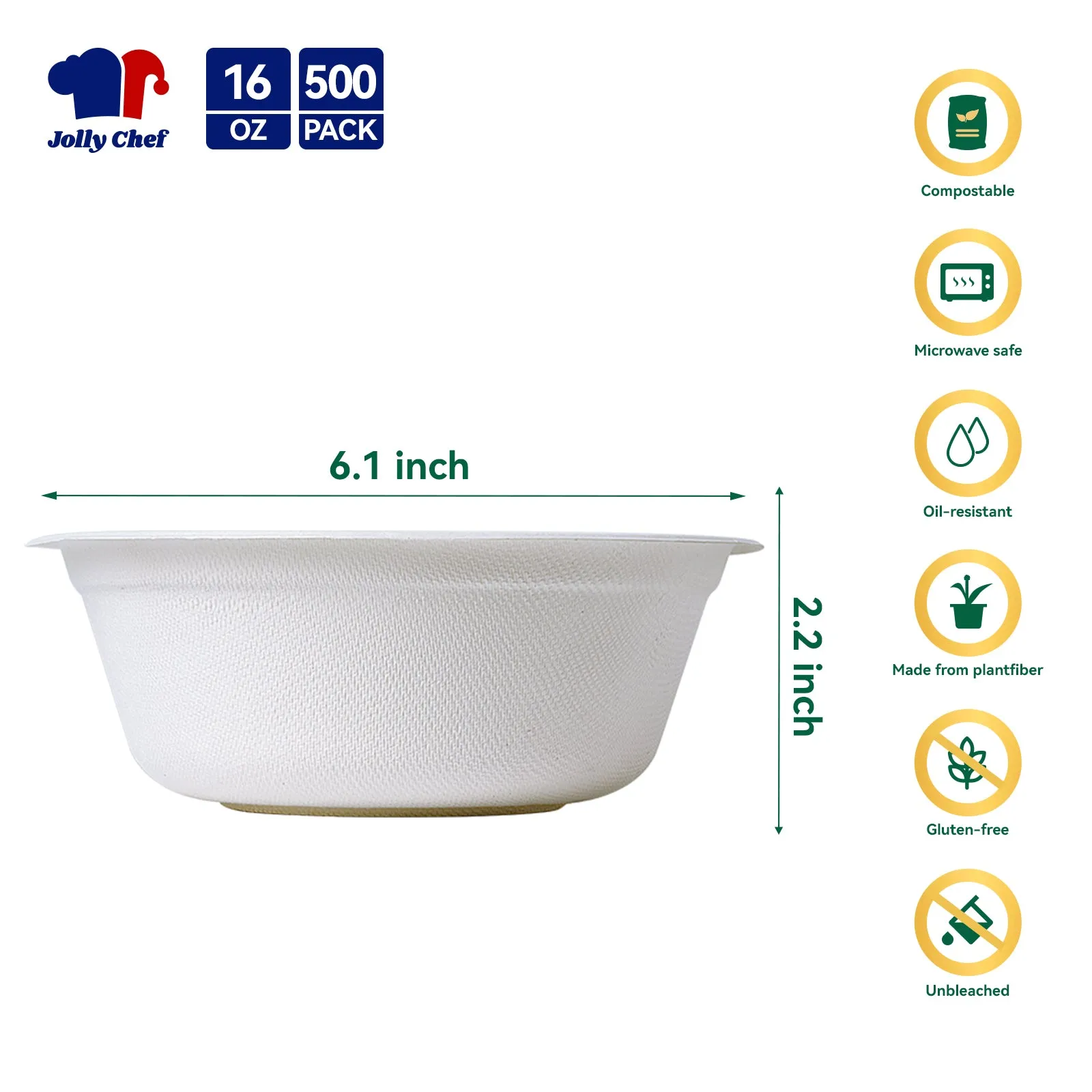 Compostable White&Natural Bowls