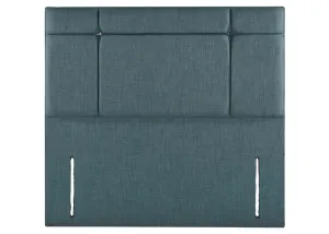 Double Digley Strutted Headboard - Faux Leather Mocha