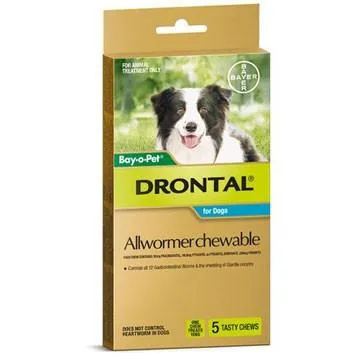 Drontal Chewable Worming Tablets for Dogs