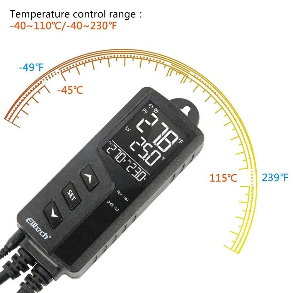 Elitech STC-1000WiFi Remote Digital Temperature Controller