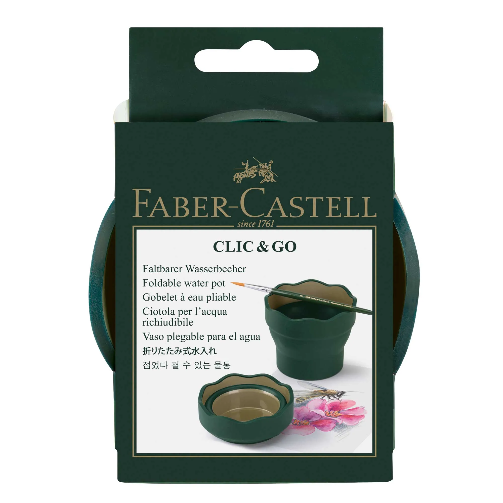 Faber-Castell Clic & Go Foldable Water Pot & Brush Holder