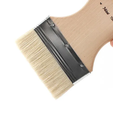 Flat White hog Bristles Brushes