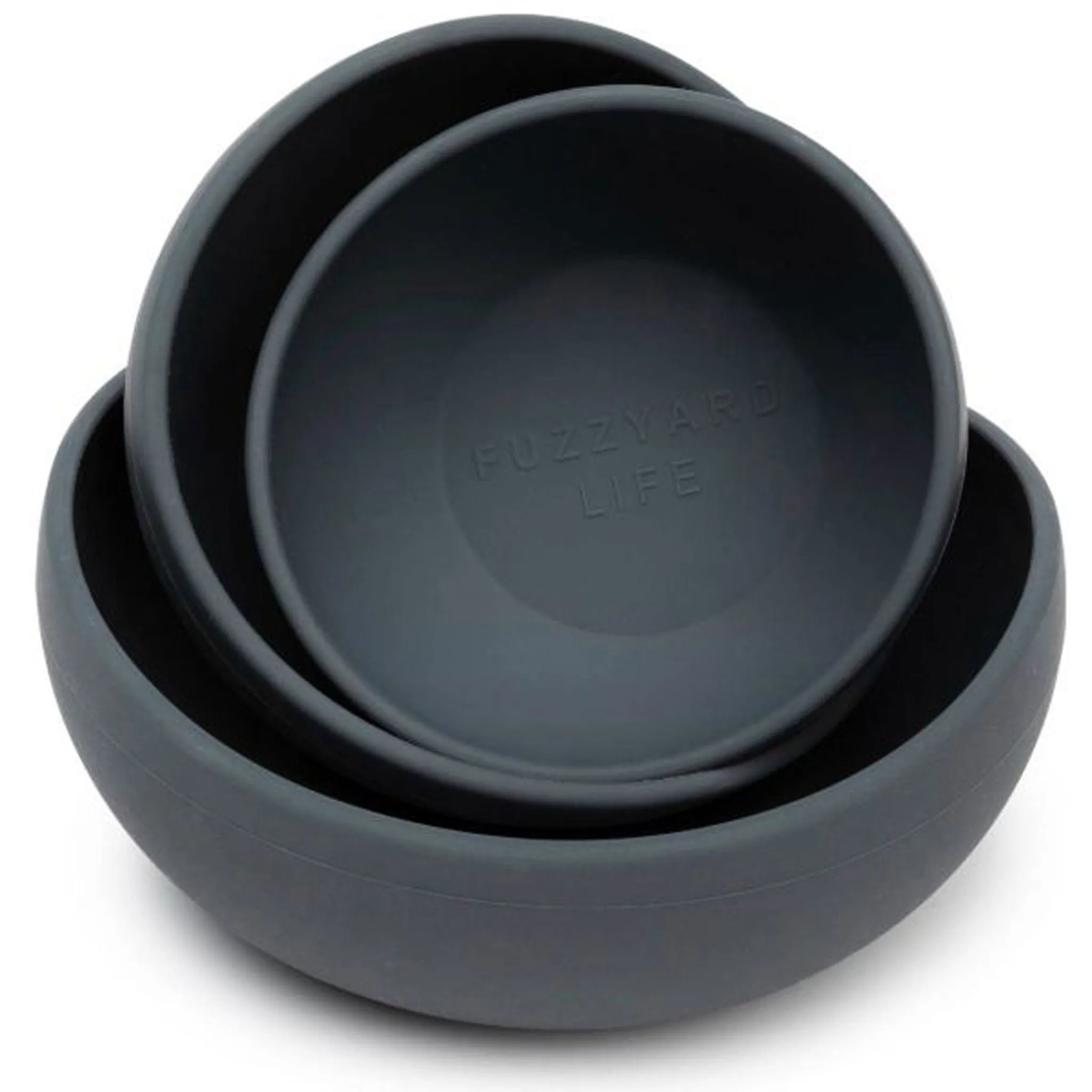 Fuzzyard Silicone Dog Bowl - Grey