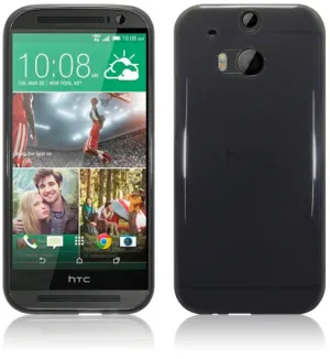 HTC One M8 Gel Case - Smoke Black