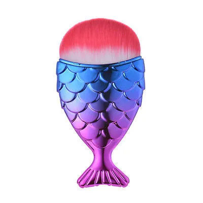 Iconic Beauty 3D Mermaid Fish Scale Style Foundation Powder Makeup Brush