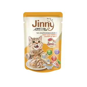 Jinny Cat Tuna In Gravy Topping Salmon 70g