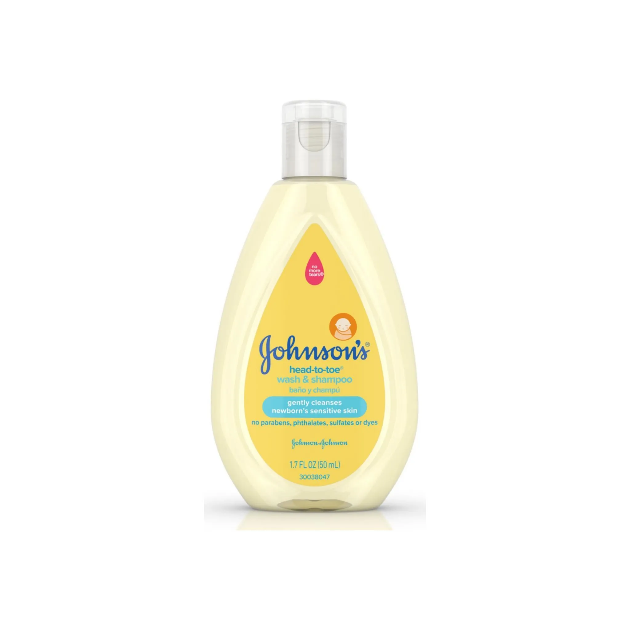 JOHNSON'S Head-To-Toe Gentle Tear-Free Baby Wash & Shampoo for Baby™ Sensitive Skin 1.70 oz