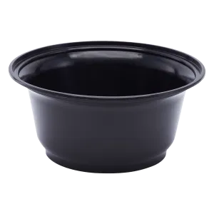 Karat 36oz PP Plastic Injection Molding Bowl (179mm), Black - 300 pcs