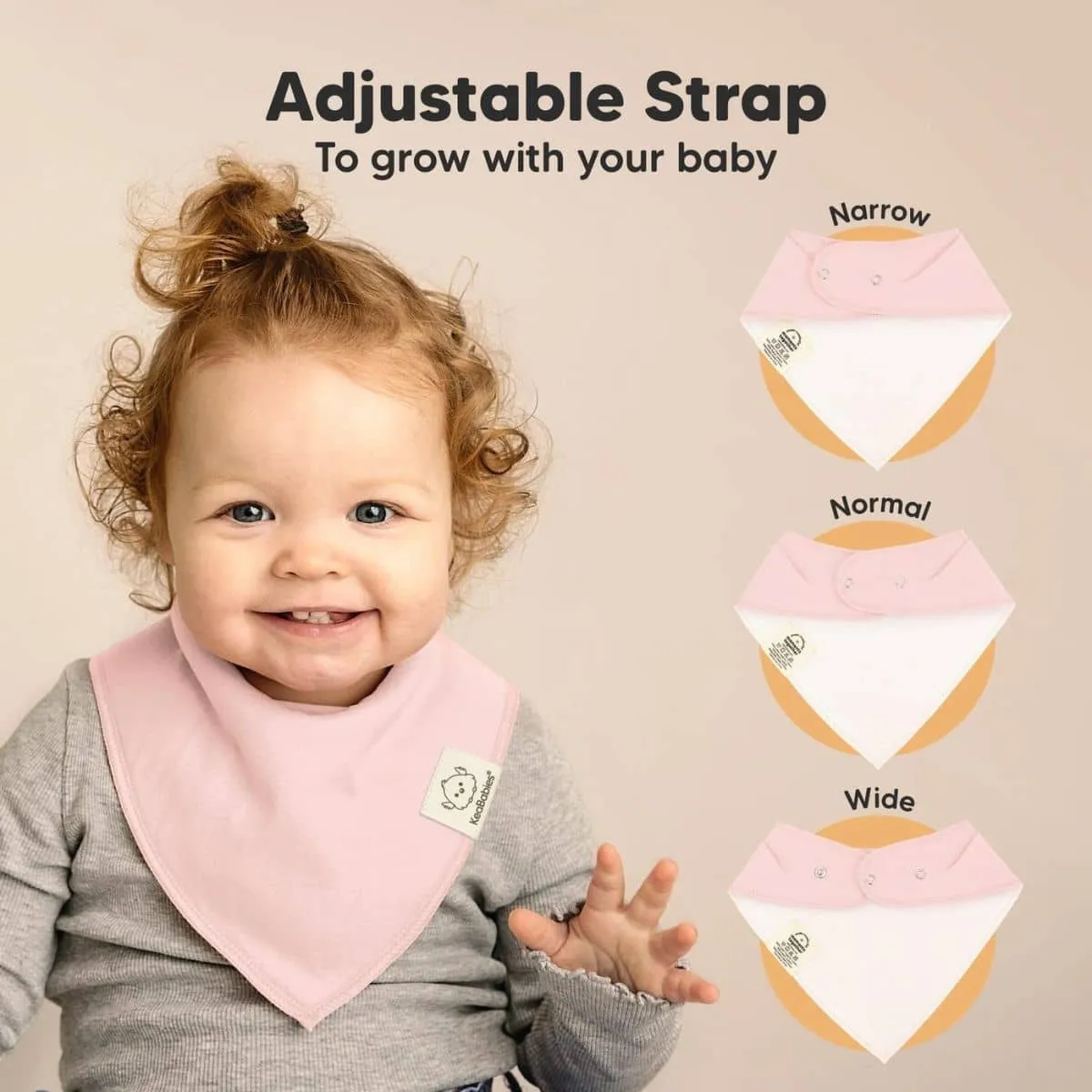 KeaBabies Organic Bandana Bibs Set - Spring