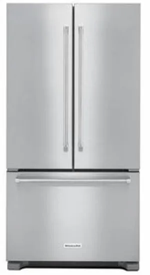 KitchenAid KRFC302ESS 22 cu.ft. 36-Inch Width Counter Depth French Door Refrigerator with Interior Dispense In Stainless Steel