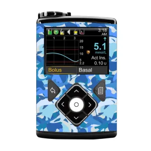 Medtronic 640/670/780G Pump Sticker (Shark Camo)