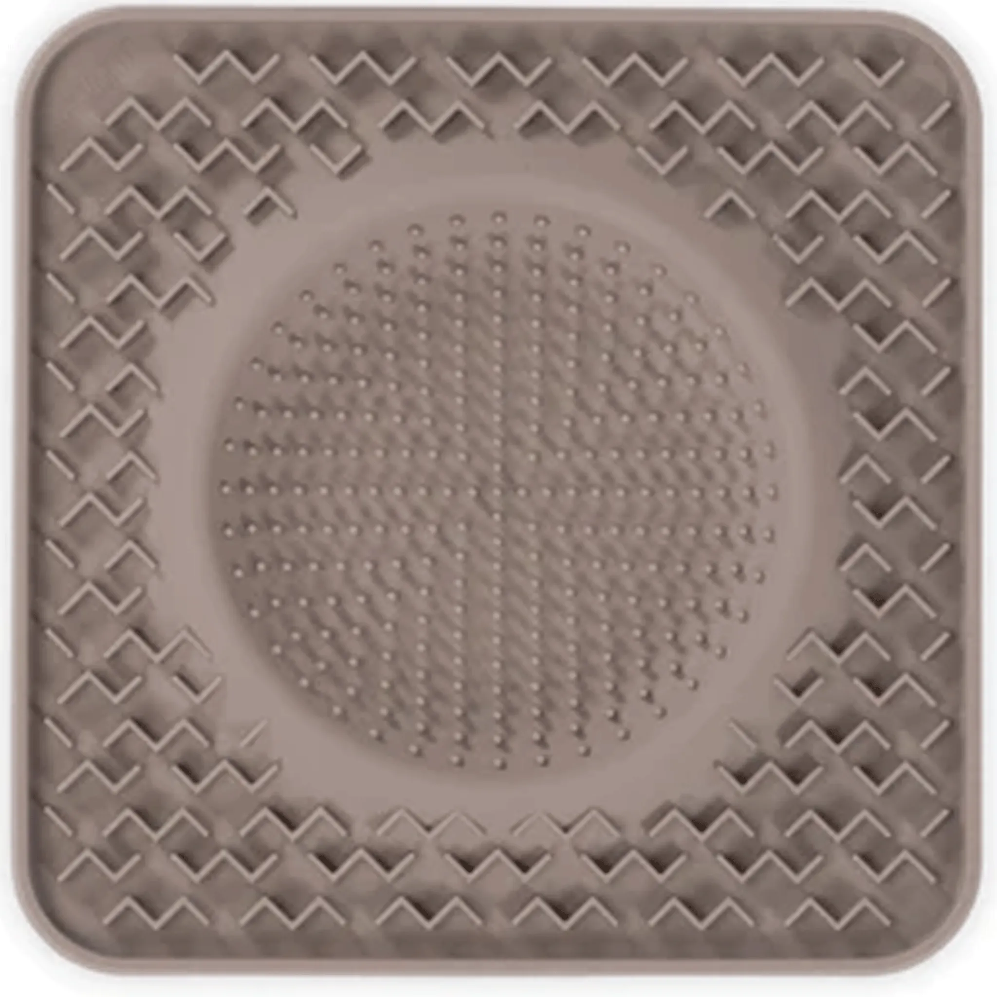 Messy Mutts Grey Interactive Lick Bowl Mat