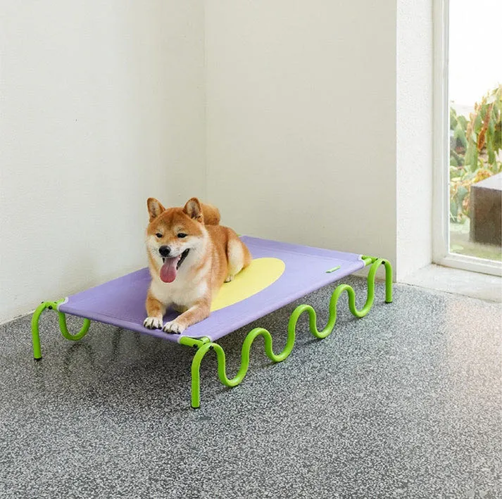 Modern Wave-Style Pet Elevated Bed Dog Bed Cat Bed