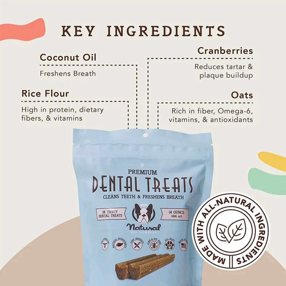 Natural Dog Company Premium Dental Treats