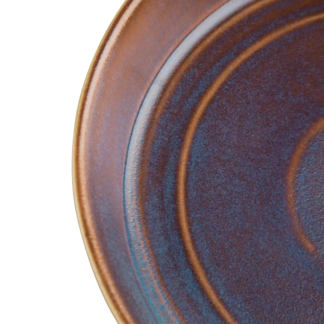 Olympia Cavolo Flat Round Bowls Iridescent 220mm (Pack of 4) - FD913