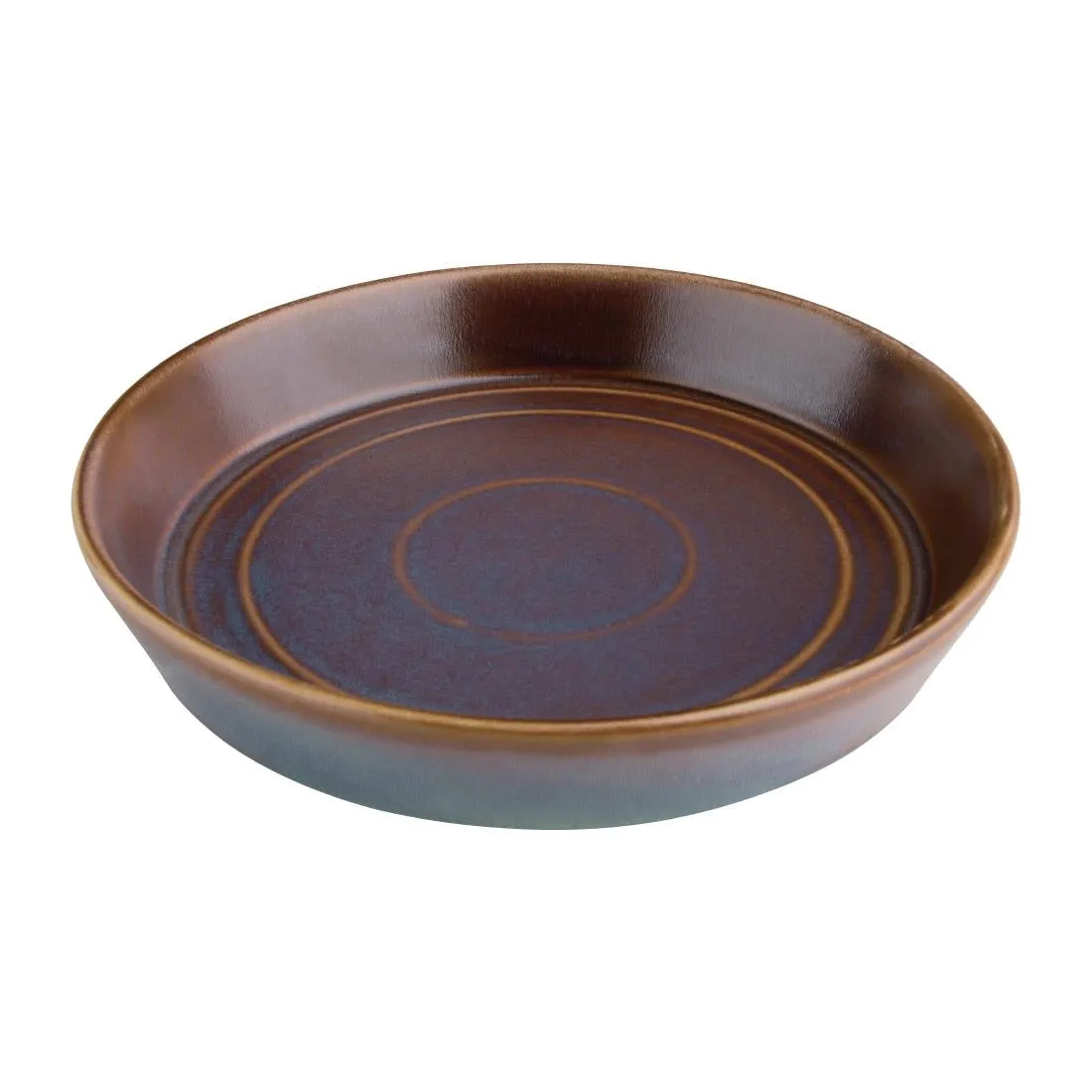 Olympia Cavolo Flat Round Bowls Iridescent 220mm (Pack of 4) - FD913