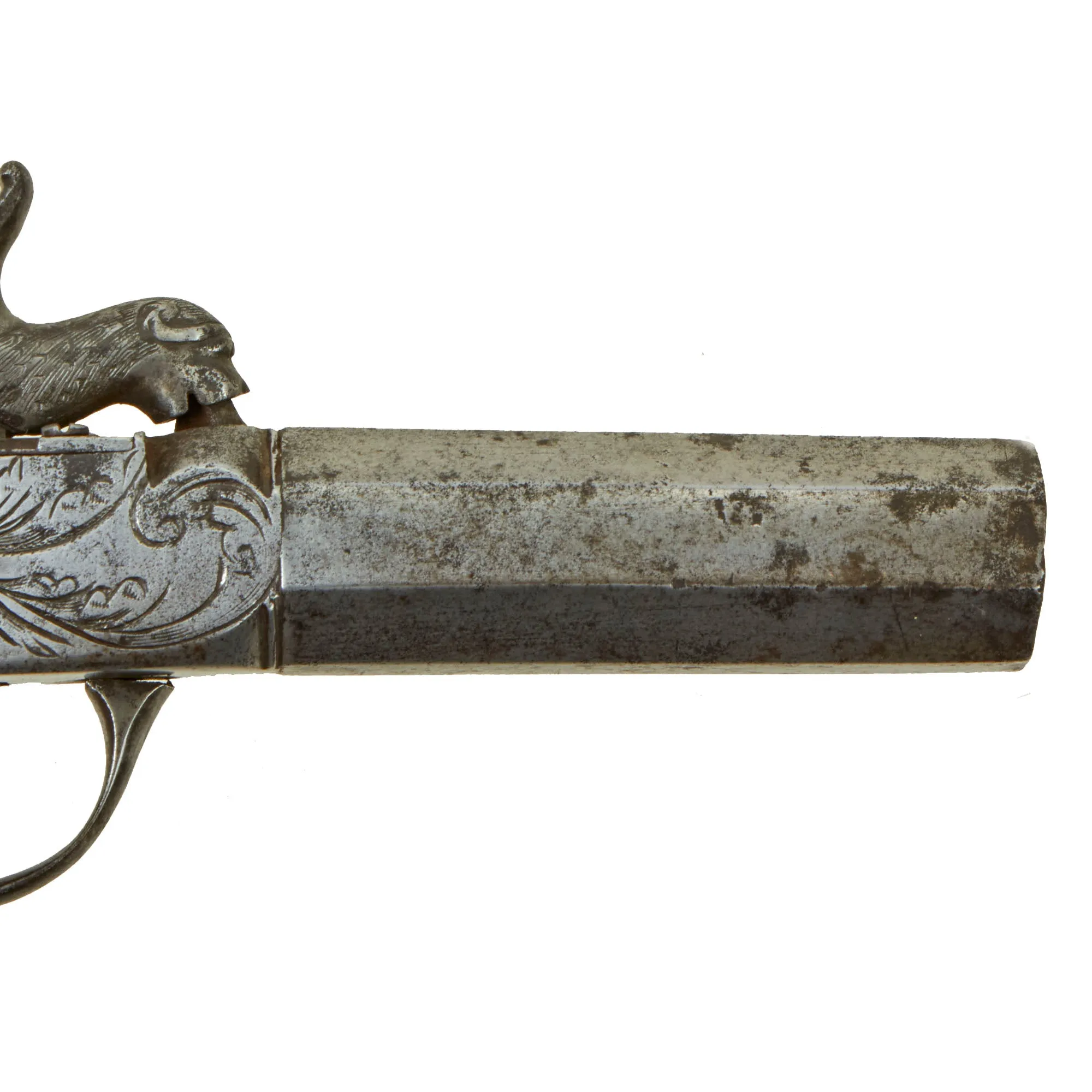 Original 19th Century U.S. "Man Stopper" Pocket Percussion Pistol with .70" Bore Octagonal Barrel - Circa 1850