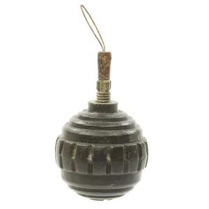 Original German WWI Model 1915 n/A Inert Ball Hand Fragmentation Grenade - Kugelhandgranate