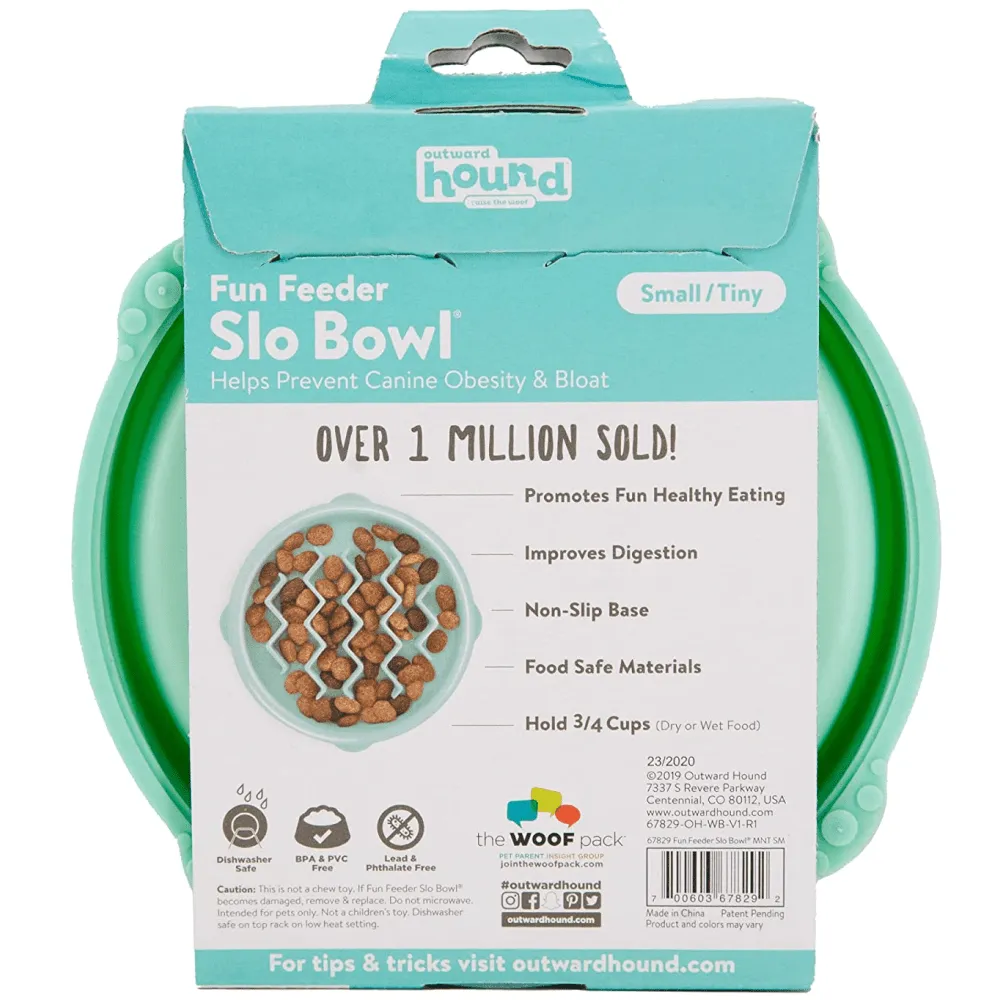 Outward Hound Fun/Slow Feeder for Dogs (Green)