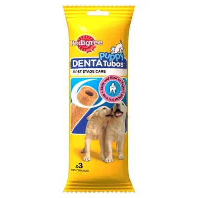 Pedigree Puppy Dental Tubos 3pcs Dog Treats