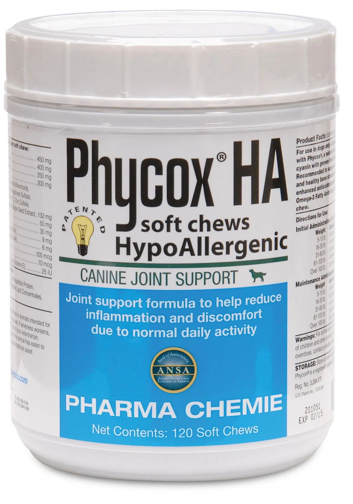 Phycox HA (HypoAllergenic) Soft Chews, 120 ct