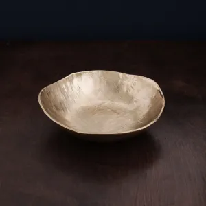 Sierra Modern Strie Large Bowl (Gold)