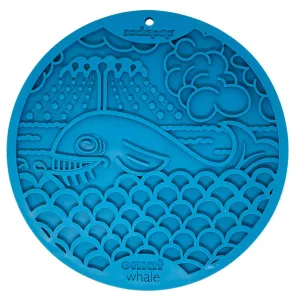 SodaPup Enrichment Lick Mat With Suction Cups- Whale