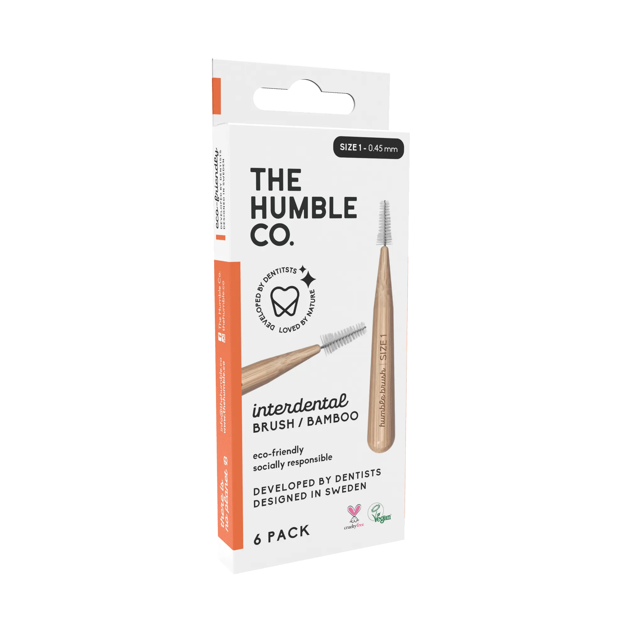 The Humble Co Interdental Brush Bamboo - size 1