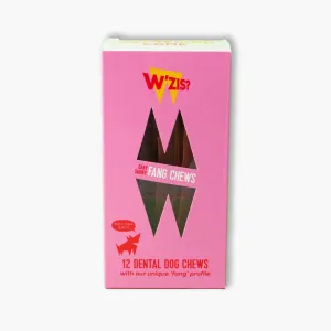 W’ZIS? Smoky Dental Fang Chews | Vegan, Low-Calorie Dental Care for Dogs